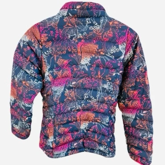 Patagonia Girls' Down Sweater Puffer XXL 16/18 Woodland Animal Print